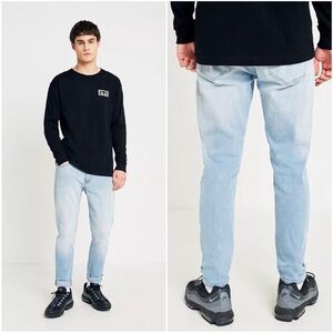 Rolla's Men's Australian Rollies Slim Rolled Light Wash Denim Jeans Sz 31